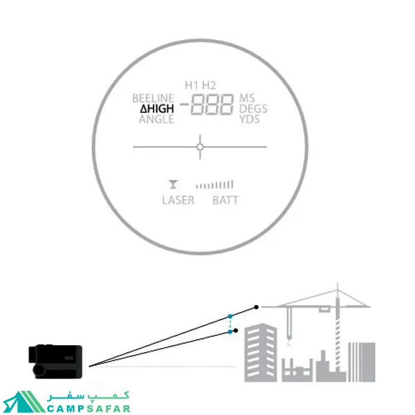 فاصله یاب هاوک HAWKE مدل LRF900 6×25 - مسافت سنج یا رنج فایندر کوهنوردی