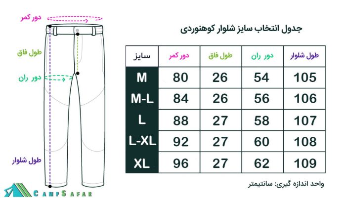 شلوار کوهنوردی کچوا مدل Forclaz 50