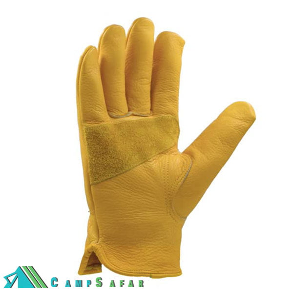 دستکش کمپینگ OZERO مدل FLEX چرم زرد