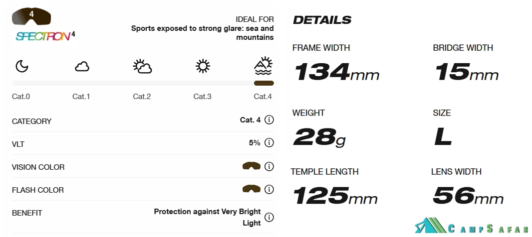 عینک کوهنوردی جولبو JULBO مدل MONTBIANCO 2 لنز SPECTRON 4 9 عینک کوهنوردی جولبو JULBO مدل MONTBIANCO لنز SPECTRON 4
