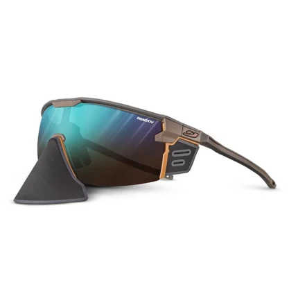 عینک کوهنوردی جولبو JULBO مدل ULTIMATE COVER لنز REACTIVE 2-4 - تخصصی کوهنوردی با محافظ بینی و فتوکرومیک - اورجینال فرانسوی
