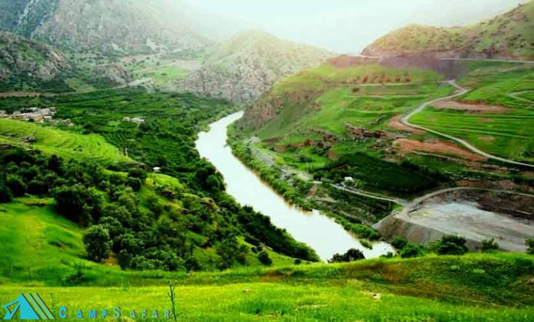 بهترین مکان های کمپینگ در ایران - رودخانه سیروان کردستان