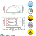 چادر کوهنوردی کلمن COLEMAN مدل DARWIN 2 - آمریکایی