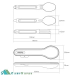 ست قاشق و چنگال استیل نکستول NEXTOOL مدل NE20133 - کوهنوردی، کمپینگ و مسافرت