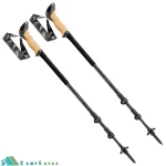 عصای کوهنوردی لکی LEKI مدل BLACK SERIES CARBON - باتوم کلیپسی آلمانی اورجینال