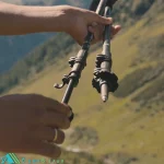 عصای کوهنوردی لکی LEKI مدل KHUMBU LITE PRO - باتوم کلیپسی آلمانی اورجینال