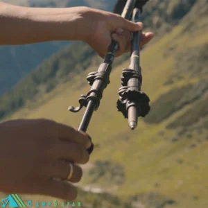 عصای کوهنوردی لکی LEKI مدل KHUMBU LITE PRO - باتوم کلیپسی آلمانی اورجینال