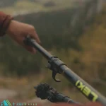 عصای کوهنوردی لکی LEKI مدل SHERPA کد 65220282 - باتوم کلیپسی آلمانی اورجینال