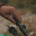 عصای کوهنوردی لکی LEKI مدل SHERPA کد 65220282 - باتوم کلیپسی آلمانی اورجینال