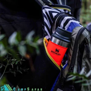 تراول ماگ استنلی STANLEY مدل SPORTSMAN TRIGGER-ACTION 470ml - دکمه ای - قرمز نارنجی