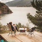 صندلی کمپینگ کچوا QUECHUA مدل LOW CHAIR 500L مسافرتی - فرانسوی