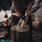 تبر کمپینگ فیسکارس FISKARS مدل NORDEN N10 - فنلاندی اورجینال دسته چوبی