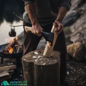 تبر کمپینگ فیسکارس FISKARS مدل NORDEN N10 - فنلاندی اورجینال دسته چوبی