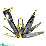 ابزار چند کاره لدرمن LEATHERMAN مدل MUT نظامی 16 کاره آمریکایی اورجینال