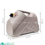 گالن آب زیباسازان مدل RHINO BARREL ظرفیت 18 لیتر - مخزن یا دبه آب مسافرتی شیردار راینو 18 لیتری