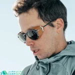 عینک کوهنوردی جولبو JULBO مدل LEGACY لنز REACTIV 2-4 POLARIZED - فرانسه فتوکرومیک و پلاریزه با بادگیر چرمی