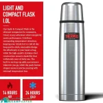 فلاسک ترموس THERMOS مدل LIGHT & COMPACT 1L - اورجینال
