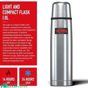 فلاسک ترموس THERMOS مدل LIGHT & COMPACT 1L - اورجینال