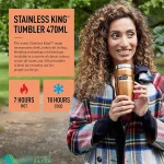 ماگ ترموس THERMOS مدل STAINLESS KING TUMBLER 470ml - اورجینال