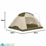 چادر کمپینگ کلمن COLEMAN مدل TOUGH WIDE DOME IV300 - آمریکایی اورجینال 5 نفره دوپوش عصایی ضد آب
