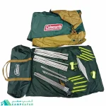 چادر کمپینگ کلمن COLEMAN مدل TOUGH WIDE DOME IV300 - آمریکایی اورجینال 5 نفره دوپوش عصایی ضد آب